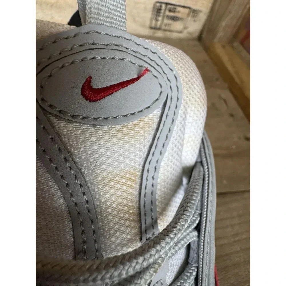 NIKE Big Kids Youth 7y Air Max 97 GS Sneaker 921522 020 Wolf Grey University Red